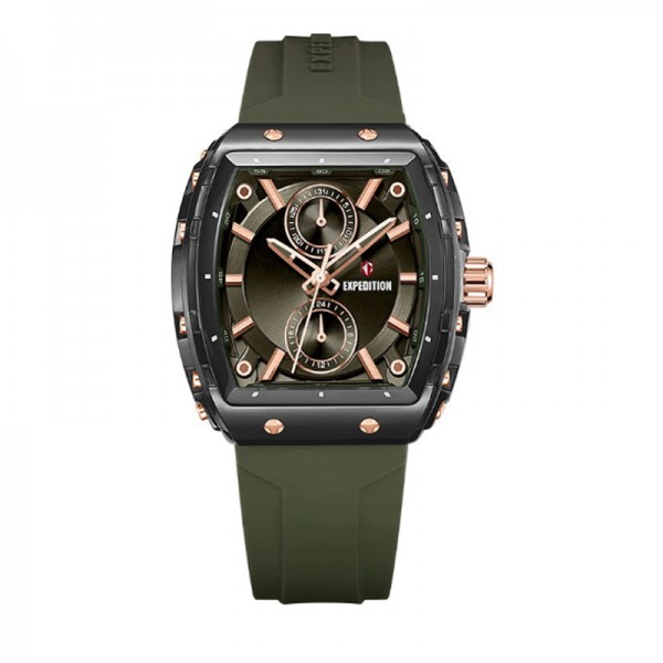 Expedition 6814 Rosegold Black Green Rubber Lady MFRRGGNBA